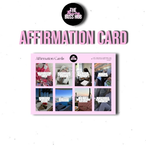 Affirmation Card Printable